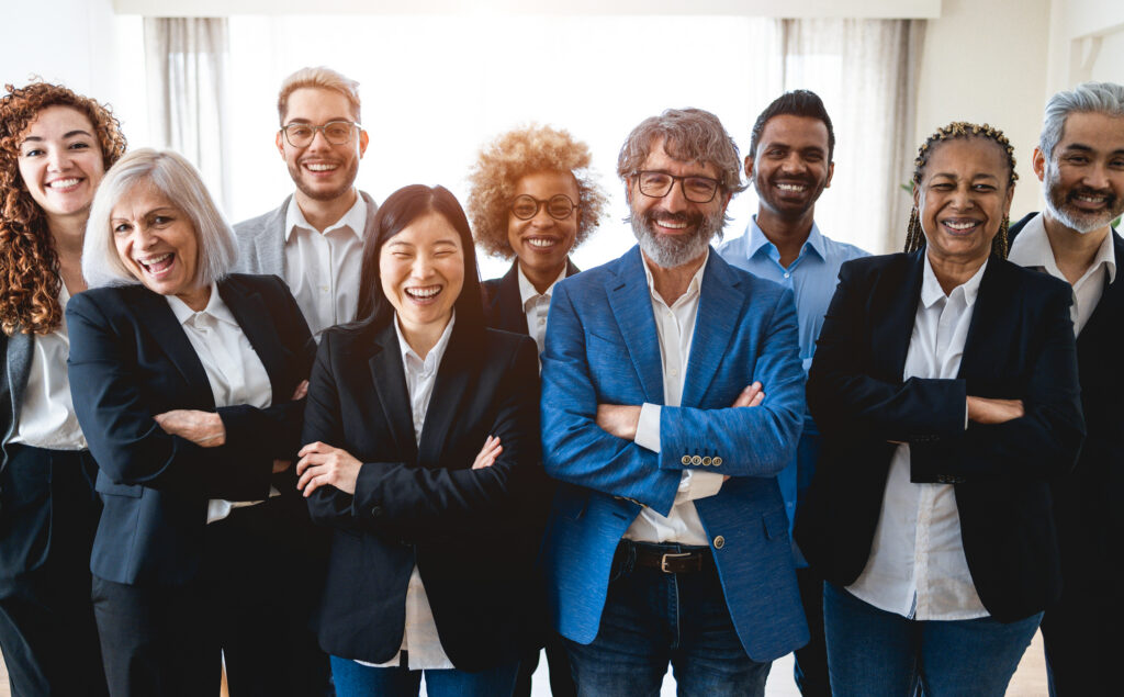 A group of confident marketing leaders.